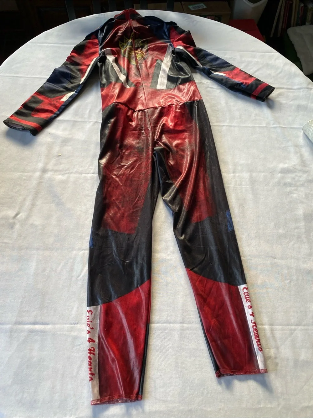 NWOT Descendants 3 Red/Black Jumpsuit Halloween Costume Size Kids Medium 7-8